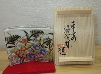 Amazon｜【逢絢亭】茶道具 蓋置 京焼 色絵 秋月蓋置 三日月形と